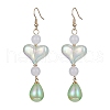 Heart & Teardrop Dangle Earrings for Women EJEW-JE05303-3