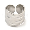 Non-Tarnish 304 Stainless Steel Open Cuff Finger Rings RJEW-P114-12P-2