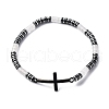 Bohemia Column Natural White Jade Bead Stretch Bracelets BJEW-F493-01EB-2