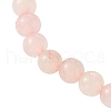 6mm Round Dyed Natural Rose Quartz Beaded Stretch Bracelets BJEW-JB10585-4