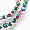 Electroplated Non-magnetic Synthetic Hematite Bead Strand G-E498-06B-01-1