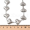 304 Stainless Steel Link Chain Necklaces NJEW-Q033-01B-P-3