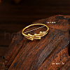 925 Sterling Silver Multi-layer Bead Finger Rings for Women RK8660-3-3