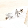 304 Stainless Steel Stud Earrings EJEW-H161-01P-J-3