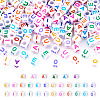 500Pcs 5 Style Opaque White Acrylic Beads SACR-TA0001-20-10