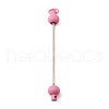Plastic Beadable Keychain Bar for Jewelry Making DIY Crafts AJEW-C040-01B-1