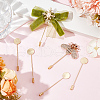 SUNNYCLUE 60Pcs Brass Lapel Pins with Round Pad Tray KK-SC0005-02-4