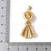 Brass Micro Pave Cubic Zirconia Pendants KK-A252-25G-3