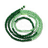 2 Colors Transparent Glass Beads Strands GLAA-G093-01I-2
