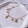 Summer Beach Brass & Plastic Imitation Pearl Pendant Necklaces for Women FS-WG04E65-01-2