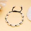 Bohemian Shell Braided Bead Bracelets KG5973-5-1