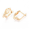 Brass Hoop Earring Findings KK-N267-28G-2
