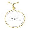 5Pcs Rack Plating Adjustable Brass Slider Bracelet Making MAK-FS0001-03G-4