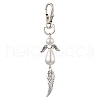 Angel & Wing Alloy Pendant Decoration HJEW-JM02307-4