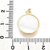 Brass Micro Pave Clear Cubic Zirconia Pendants KK-N268-74G-3
