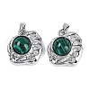 Synthetic Malachite Pendants KK-U043-43P-D-1