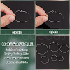 Unicraftale 316L Stainless Steel Hoop Earring Findings STAS-UN0015-24P-4