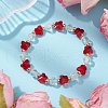 2Pcs Glass Beads Stretch Bracelets BJEW-JB11414-4