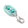 Acrylic & Synthetic Turquoise Pendant Decorations HJEW-JM03048-05-5