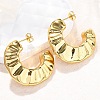 C-Shaped 304 Stainless Steel Stud Earrings EJEW-A125-20G-1