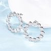 304 Stainless Steel Stud Earrings for Women EJEW-K306-18P-3
