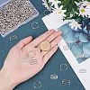  180Pcs 3 Styles Zinc Alloy Slider Buckles IFIN-NB0001-36-4