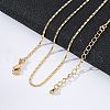 Long-Lasting Plated Brass Link Chain Necklaces X-NJEW-K112-14G-NF-2