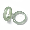 Natural Green Aventurine Plain Band Ring RJEW-P044-01B-06-2