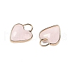 Natural Rose Quartz Faceted Pendans KK-L218-005G-04-2