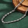 Tarnish Resistant 304 Stainless Steel Lumachina Chain Necklaces NJEW-P226-08P-01-1