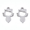 Non-Tarnish 201 Stainless Steel Pendants STAS-S081-026-1
