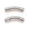 Column 304 Stainless Steel Magnetic Necklace Clasps STAS-O035-10B-1