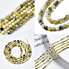  2 Strands Natural Lemon Turquoise(Jasper) Beads Strands G-NB0003-13-7