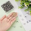 SUNNYCLUE 200Pcs 304 Stainless Steel Snap on Bails STAS-SC0004-95-3