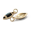 Real 18K Gold Plated Brass Micro Pave Clear Cubic Zirconia Pendants ZIRC-A020-18G-4