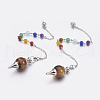 Natural Tiger Eye Sphere Dowsing Pendulums MAK-P009-E01-1