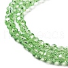 Electroplate Transparent Glass Beads Strands EGLA-A035-T3mm-A09-3
