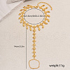 Brass Hollow Flower Tassel Anklets with Toe Chains for Women's Summer Dress OQ1163-5