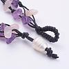 Adjustable Natural Gemstone Multi-strand Bracelets BJEW-JB03232-4