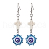 Glass Seed Beads Dangle Earrings EJEW-MZ00219-02-1