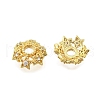 Star Brass Micro Pave Cubic Zirconia Bead Caps KK-K300-05A-G-2