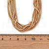 Iron Box Chain Necklaces NJEW-U046-03G-3
