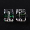Electroplate Transparent Glass Beads EGLA-B003-01B-12-4