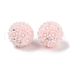 Handmade Luminous Polymer Clay Rhinestone Fancy Beads CLAY-H003-04E-2