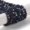 Transparent Glass Beads Strands X1-EGLA-A034-T4mm-MB15-1