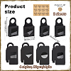   48Pcs 4 Styles Square Kraft Paper Festival Gift Storage Boxes with PVC Window and Hole Handle CON-PH0003-05A-2