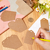SOFPLATE 200Pcs Rectangle Kraft Paper Gift Tags CDIS-SP0001-11-3