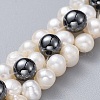 Non-Magnetic Synthetic Hematite Beads Bracelets BJEW-JB04605-2