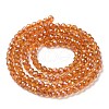 Electroplate Transparent Glass Beads Strands X1-GLAA-H021-01B-FR02-4