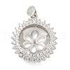 925 Sterling Silver Micro Pave Cubic Zirconia Peg Bails STER-B005-26P-1
